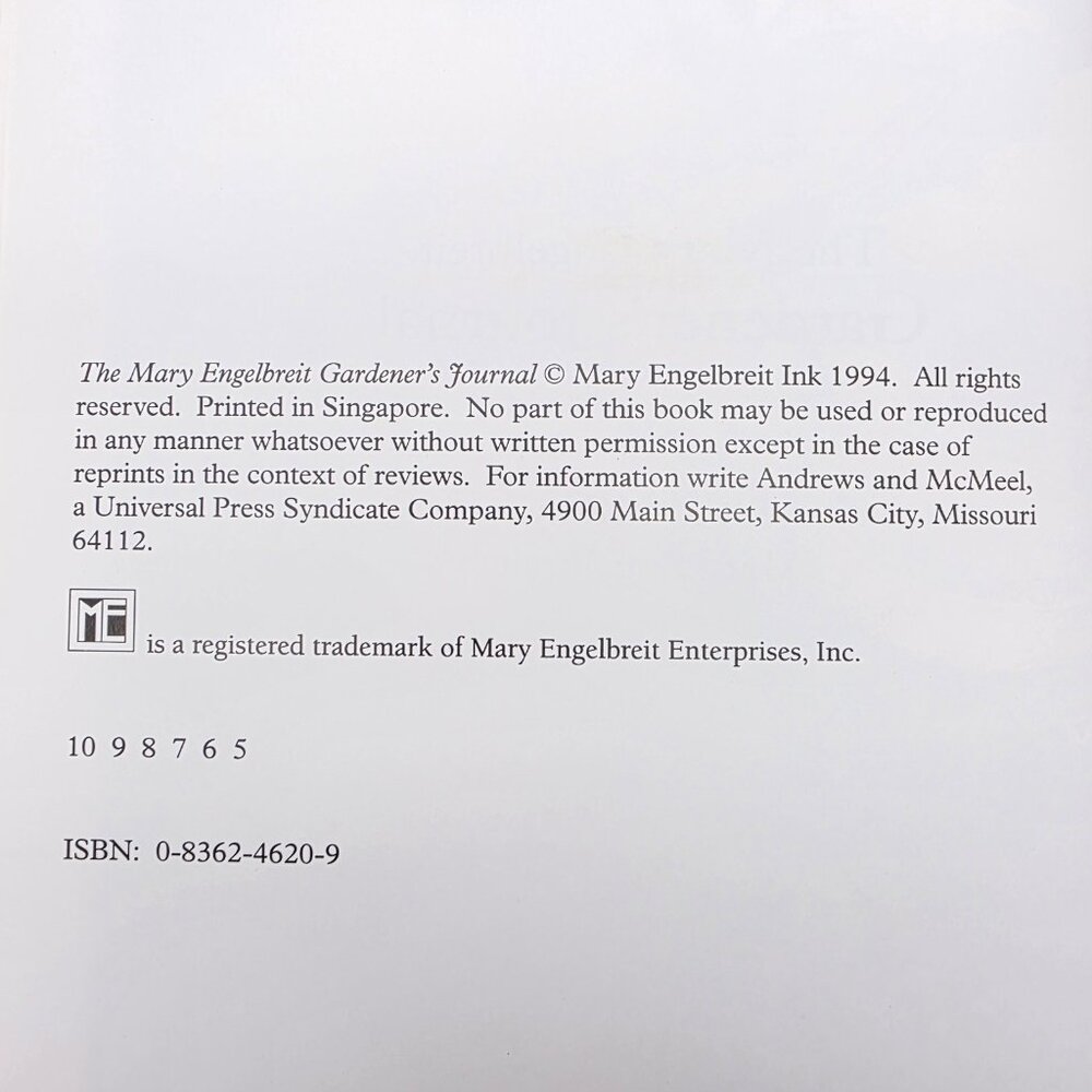 Mary Engelbreit Gardeners Journal Plants Hardcover Book Vintage Vegetable Flower - Picture 3 of 13